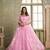 Pink net lahenga choli with sequins and thread embroidered Lehenga Choli