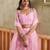 Pink net lahenga choli with sequins and thread embroidered Lehenga Choli