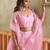Pink net lahenga choli with sequins and thread embroidered Lehenga Choli