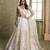 Off white net lahenga choli with sequins and thread embroidered  Lehenga Choli