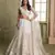 Off white net lahenga choli with sequins and thread embroidered  Lehenga Choli
