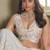Off white net lahenga choli with sequins and thread embroidered  Lehenga Choli