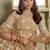 Beige net lahenga choli with sequins and thread embroidered  Lehenga Choli