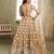 Beige net lahenga choli with sequins and thread embroidered  Lehenga Choli