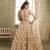 Beige net lahenga choli with sequins and thread embroidered  Lehenga Choli