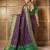 Magenta patola silk blend saree with zari woven work and fancy tassel pallu