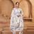 Women's Mesmerizing Off White Cotton Embroidered Festival Wear Pant Suit