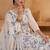 Women's Mesmerizing Off White Cotton Embroidered Festival Wear Pant Suit