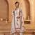 Women's Lavishing Off White Floral Embroidered Cotton Pant Suit With Dupatta