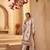 Women's Lavishing Off White Floral Embroidered Cotton Pant Suit With Dupatta