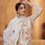 Women's Pretty Off White Cotton Multi-Thread Work Casual Wear Pant Suit