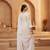 Women's Pretty Off White Cotton Multi-Thread Work Casual Wear Pant Suit