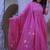 Pink elegant embroidered kurta set with floral dupatta
