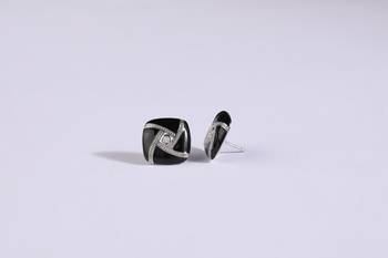 925 sterling silver earings rhodium plated with aaa quality american diamonds 2