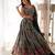 Black Thread And sequin Embroidered Lehenga Choli