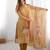 Chiku Color Printed And Jacquard Work Chanderi Silk Kurti Pant Set