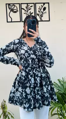 Cotton stunning fancy tunic top 2