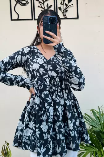 Cotton stunning fancy tunic top