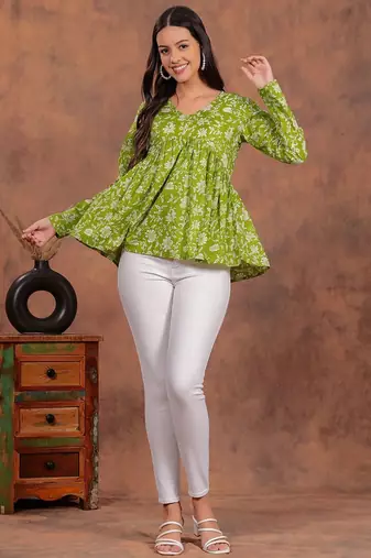 Cotton stunning fancy tunic top