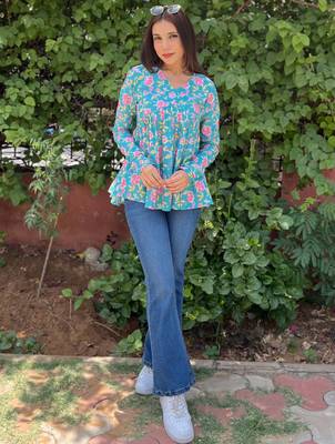 Cotton stunning fancy tunic top 1