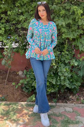 Cotton stunning fancy tunic top