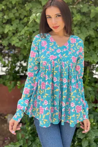Cotton stunning fancy tunic top