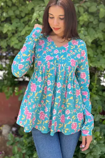 Cotton stunning fancy tunic top