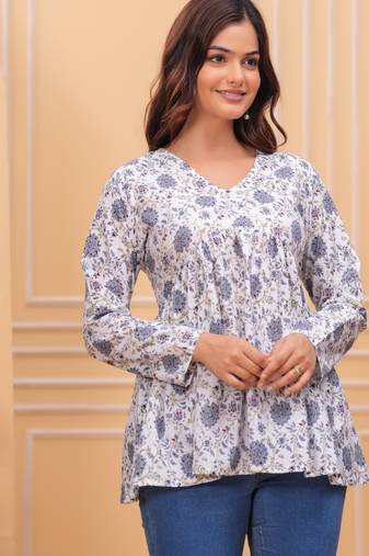 Cotton stunning fancy tunic top
