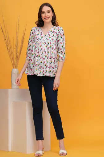Cotton stunning fancy tunic top