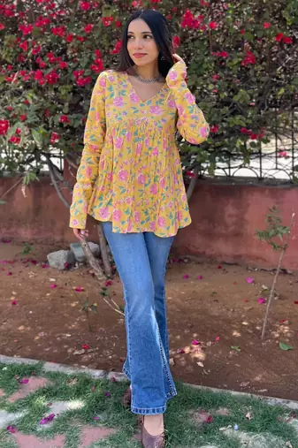 Cotton stunning fancy tunic top