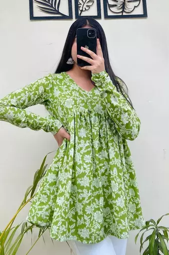 Cotton stunning fancy tunic top