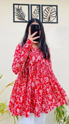 Cotton stunning fancy tunic top 1
