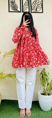 Cotton stunning fancy tunic top 2