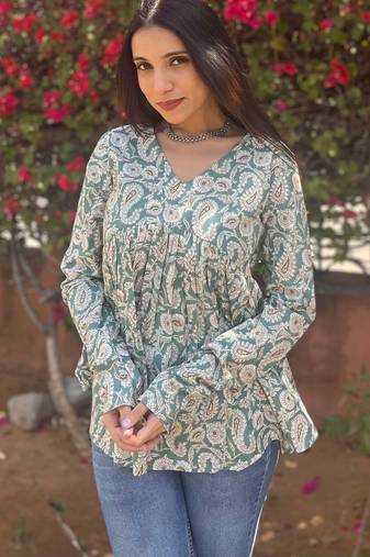 Cotton stunning fancy tunic top