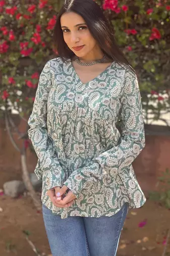 Cotton stunning fancy tunic top