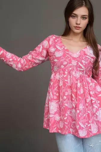 Cotton stunning fancy tunic top