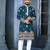 Teal multi thread embroidery deer pattern daaman work kurta pajama set