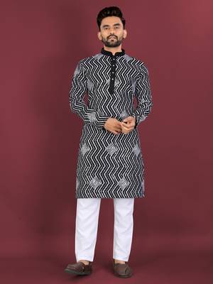 Unique cross pattern white thread embroidery with silver sequence work kurta pajama set 1