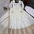Off White Color Embroidered Chinon Silk Long Kurti (Gown) Set
