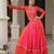 orange Gamthi work lehenga choli