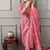 Rose Pink Printed Cotton Kurta and Pant Set