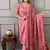 Rose Pink Printed Cotton Kurta and Pant Set