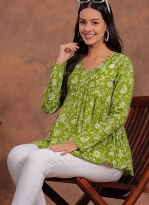 Cotton stunning fancy tunic top 2
