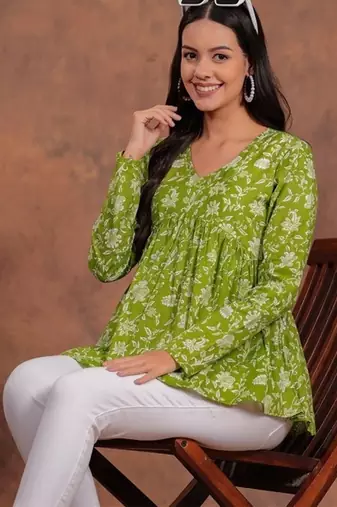 Cotton stunning fancy tunic top