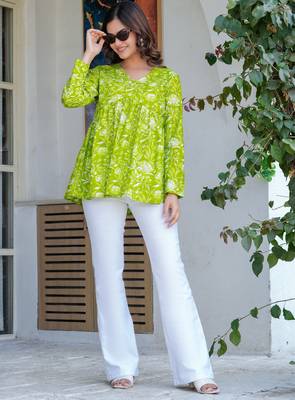 Cotton stunning fancy tunic top 1