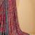Muilticolor digital floral print chiffon banarsi border saree with unstitch blouse