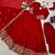 Red Color Faux Georgette Embroidered And Sequence Work Long Kurti(Gown)