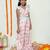 Pink palazzo and crop top /organic cotton with lace detailing and handmade latkans