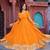 Yellow Color Faux Georgette Embroidered And Sequence Work Long Kurti(Gown)