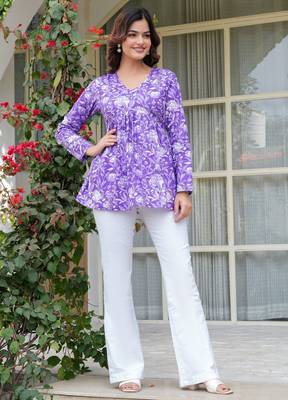 Cotton stunning fancy tunic top 1